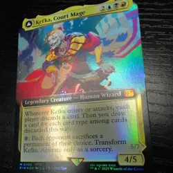 MTG Final Fantasy - Kefka, Court Mage #0496 Extended Art - Foil - Mythic - Image 4