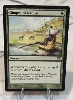 Glimpse of Nature Champions of Kamigawa Regular MTG Magic The Gathering LP - Image 1