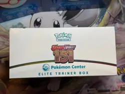 Pokemon TCG 151 Elite Trainer Box Pokemon Center - pinhole on seal - w/ Acrylic - Image 5
