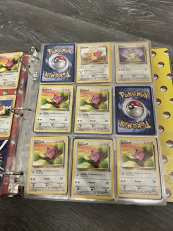 Vintage Pokemon Binder Collection 100s Of Base Set, Jungle, Fossil Pokemon Cards - Image 4