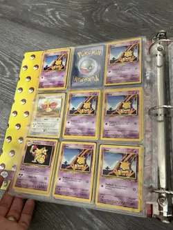 Vintage Pokemon Binder Collection 100s Of Base Set, Jungle, Fossil Pokemon Cards - Image 5