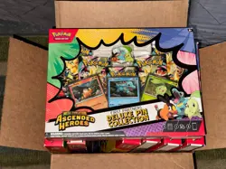 Pokemon TCG Mega Evolution Ascended Heroes Deluxe Pin Collection Box - Image 1