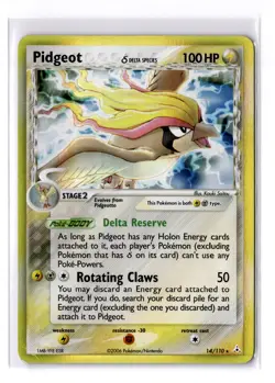 Pidgeot (Delta Species) - 14/110 Holon Phantoms Holo Rare - MP - POKEMON TCG - Image 1