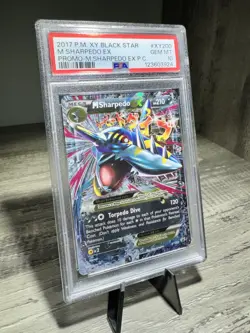 2017 M Sharpedo EX PSA 10 XY Black Star Promo Mega Sharpedo EX Pokemon Gem Mint - Image 3