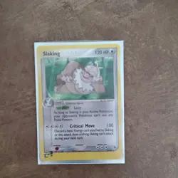 Pokemon Slaking 12/109 EX Ruby Sapphire Holo Rare SWIRL 2003 - Image 1