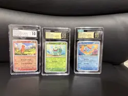 Pokemon Scarlet & Violet 151 CGC 10 Charmander pristine Bulbasaur Squirtle Lot - Image 1
