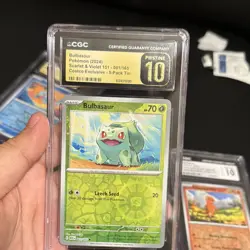 Pokemon Scarlet & Violet 151 CGC 10 Charmander pristine Bulbasaur Squirtle Lot - Image 5