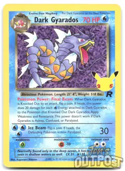 Dark Gyarados 82/82 Celebrations: Classic Collection Pokemon NM - Image 1