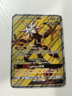 Pokemon Xurkitree GX Ultra Beast Full Art Holo 142/156 Sm-Ultra Prism 2018 - Image 1
