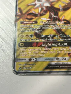 Pokemon Xurkitree GX Ultra Beast Full Art Holo 142/156 Sm-Ultra Prism 2018 - Image 3