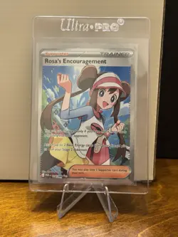 Pokemon TCG Rosa's Encouragement 114/088 Full Art Ultra Rare Holo Trainer - Image 1