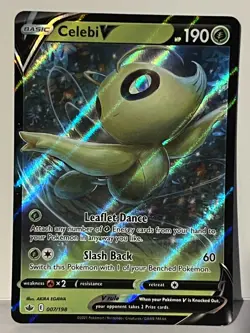 Celebi V 007/198 SWSH06: Chilling Reign NM Pokemon Fast Shipping - Image 1