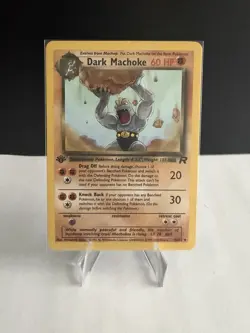 Pokemon TCG - DARK MACHOKE - 1ST EDITION - 40/82 - LP EXCELLENT CONDITION - Image 1