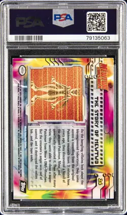 1999 TOPPS POKEMON THE MOVIE EDT THE STORY OF MEWTWO-FOIL MOVIE EDITION PSA 7 - Image 2