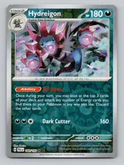 Reverse Holo Hydreigon 140/193 Rare Paldea Evolved Pokemon - Image 1