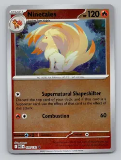Reverse Holo Ninetales 020/132 Uncommon Mega Evolution Pokemon - Image 1