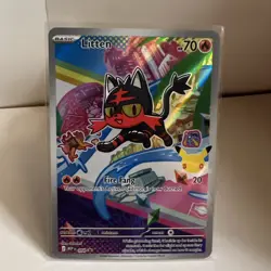 Litten 044 Promo First Partner Illustration Rare 30th Anniversary Pokemon TCG - Image 1