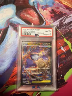 2025 Pokemon MEG Mega Latias ex 181 Sepcial Illustration Rare PSA GEM MT 10 - Image 1