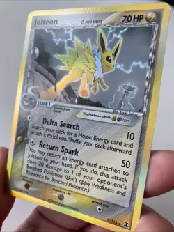 Jolteon Holo Rare | EX Delta Species | #7 | Chase | Vintage | Pokemon TCG | ENG - Image 4