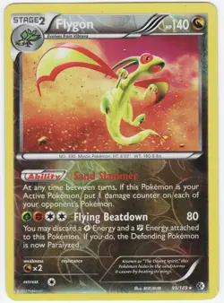 Pokemon TCG Flygon Rare Reverse Holo Boundaries Crossed 99/149 - Image 1