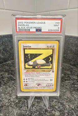 2002 Pokemon League Snorlax 49/53 Wotc Promo PSA 9 - Image 1