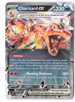 Charizard ex 054/091 NM Holo SV: Paldean Fates Pokemon - Image 1