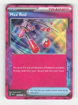 Max Rod SV: Prismatic Evolutions (PRE) 116/131 Holofoil ACE SPEC Rare NM EN - Image 1