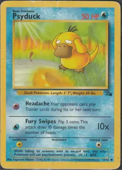 Psyduck | 53/62 | Fossil Unlimited | Pokemon TCG | DMG - Image 1