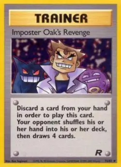 Heavily Played, English Pokemon Regular Imposter Oak's Revenge - 76/82 - Uncommo - Image 1