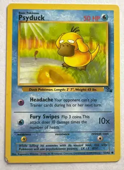 1999 Pokemon Fossil Psyduck #53/62 - Image 1