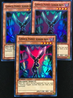 Yugioh Gimmick Puppet Scissor Arms NUMH-EN008 1st Super x3 (NM) - Image 1