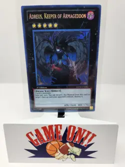 YuGiOh Adreus, Keeper of Armageddon GENF-EN086 1st Edition Secret Rare NM - Image 1
