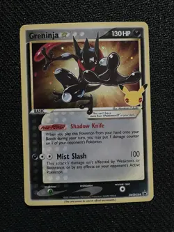 Pokemon Greninja Star SWSH144 Sword & Shield Promo Holo Card Celebrations - Image 1