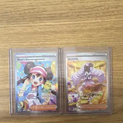 Pokemon TCG Rosa's Encouragement Jacinthe Supporter Holo Lot 2 Cards English - Image 1