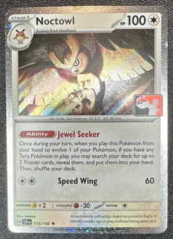Noctowl 115/142 Rare Prize Pack Series Cards Pokemon Near Mint - Image 1