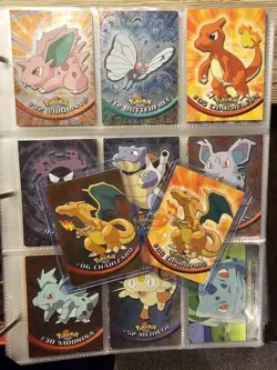 Vtg 1999 Topps Pokemon Card Collection Lot 70x Charizard, Holos - Image 1