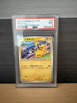 Pokemon Pikachu TCG 120/Sv-p Scarlet Violet Promo Card JP Edition, PSA 9 - Image 1