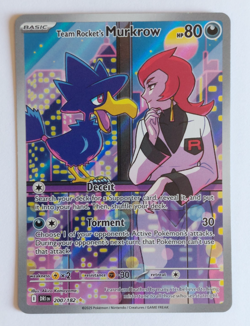 Team Rocket's Murkrow 220/182 Destined Rivals Pokemon Card NM Pack Fresh - Image 1