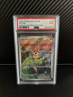 Victini Illustration Collection Unova Promo Card 208 PSA 9 - Image 1