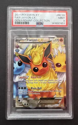 *PSA 9* Flareon EX RC28/RC32 - Radiant Collection - Gem Mint Pokemon Card - Image 1