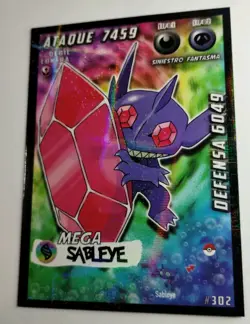 Mega Sableye Holo Full Art non-TCG Pokemon Card - Image 3