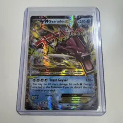 Pokemon TCG Mega Gyarados EX Holo Card #27/122 Lightly Played Condition - Image 1