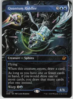 MTG TCG Quantum Riddler (Borderless) M Edge of Eternities 305 - Image 1