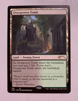 Overgrown Tomb Shockland - Secret Lair - Near Mint EN - SLD-130 - MTG Magic - Image 1