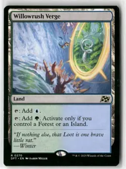1x MTG Willowrush Verge - Aetherdrift Rare Land! NM Mint! - Image 1