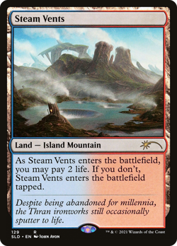 Steam Vents Shockland - Secret Lair - Near Mint EN - SLD 129 - MTG Magic - Image 1