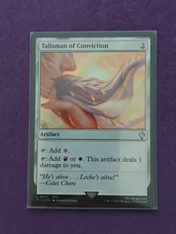 Talisman of Conviction (Surge Foil) #363 (NM) Final Fantasy FIC Magic MTG - Image 1
