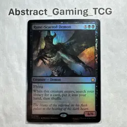 MTG - Rune-Scarred Demon - *FOIL* - (FDN #184) - Foundations - Near Mint/Mint! - Image 1