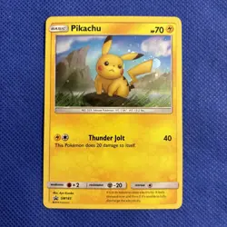 Pokemon Card Holo Pikachu SM183 Black Star Promo Sun & Moon NM - Image 1
