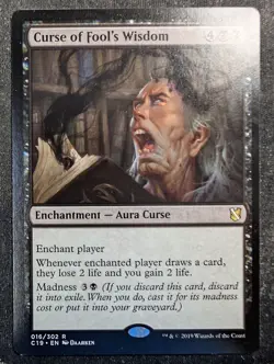 Curse of Fool's Wisdom - Commander 2019 (MTG) - Image 1